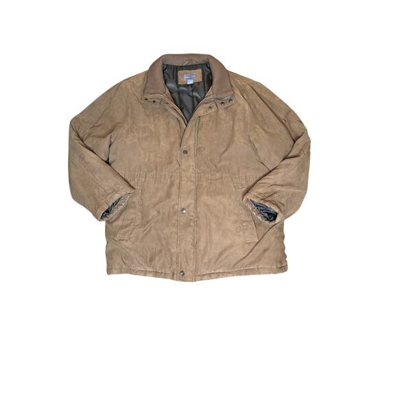 Bill blass size XL barn coat faux suede heavy zip/snap pockets warm - Picture 1 of 11